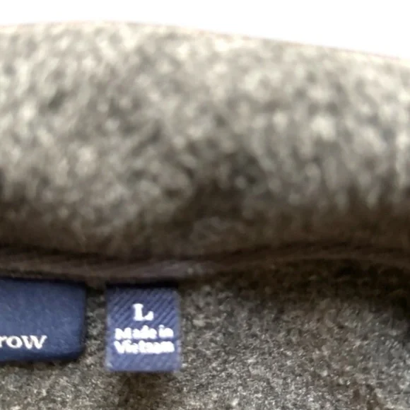 Croft & Barrow Gray Fleece 1/4 Zip Pullover w/ Pockets & Drawstring Men’… - Picture 6 of 9